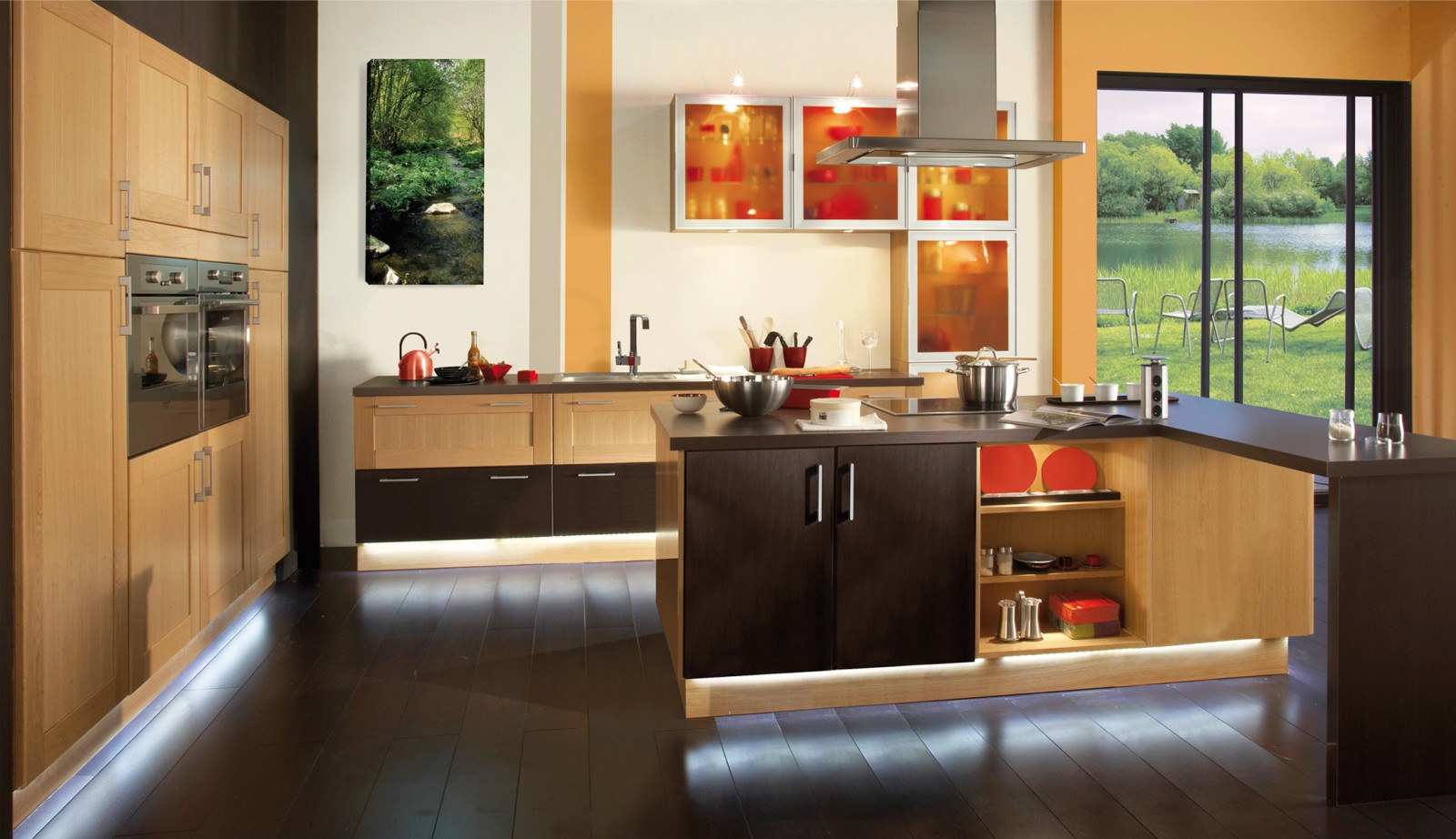 Cuisine americaine table: cuisine ouverte sur le salon a l ...